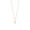Xenox XS3521RK Women's Classic Cross Necklace with Pendant Zirconia Silver