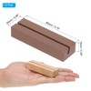 PATIKIL Wood Place Card Holder, 5Pcs Table Sign Holder Table