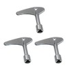 Kovcfon 3 Pcs Inner Triangle Spanner Key Metal Triangular Key