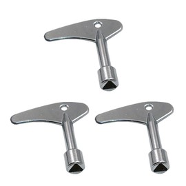 Kovcfon 3 Pcs Inner Triangle Spanner Key Metal Triangular Key Meter Box Key Gas Box Key for Gas Water Electric Meter Box Cabinet, SLP-498