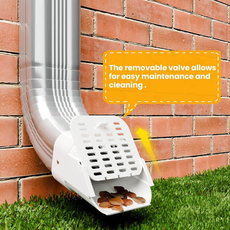 Furniok 1-Pack Gutter-Downspout Rodents Guard - Gutter Downspout Extension Accessory,