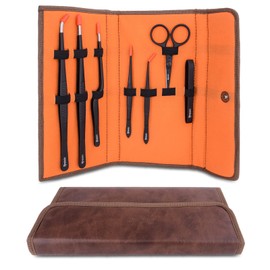 Manjushri Professional Chef Tweezer Tongs Scissors Pin Bone Pliers Cooking Baking Set (Black)
