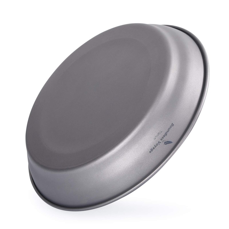 iBasingo Titanium Bowls Plate Ultralight Single Wall Bowl Plate Outdoor