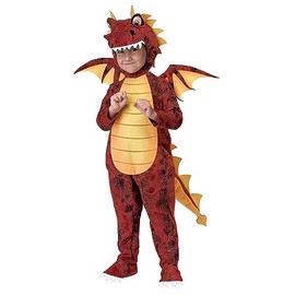 Toddler Fire Breathing Dragon Costume 3T,Red