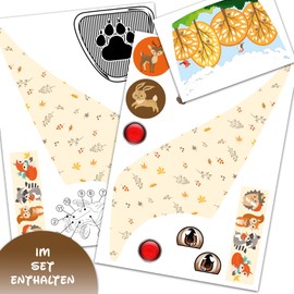 Finest Folia Sticker Set Compatible with Big Bobby Car Classic Sticker for Children's Vehicle, Ride-On Car Toy Car Design Film for Girls Boys R194 (21 Forest Animals)