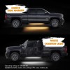 2pcs Running Board LED Lights 800LM White Amber 12V to