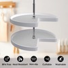 ZDLS Lazy Susan Shelf Liner,Silicone Lazy Susan Liners for Kitchen