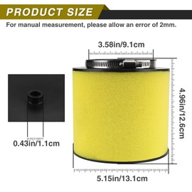 TRX 300 Air Filter 17254-HC5-900 for Honda Fourtrax 300 Foreman 400 450 TRX300 TRX300FW TRX400FW TRX450S TRX450FM TRX450FE TRX450ES