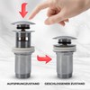 zencQ Universal Pop Up Sink Drain Stopper - Leak-Proof, Corrosion-Resistant