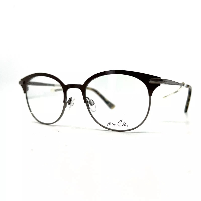 Max Cole MC 1518 COL 10 Eyeglasses Frames Brown Silver