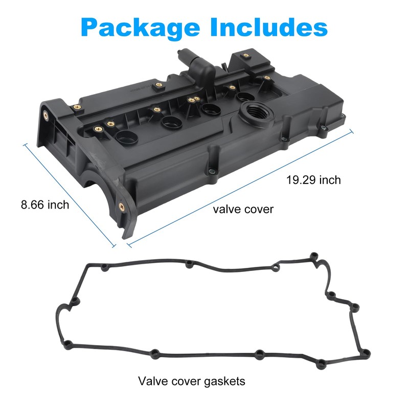 WATERWICH Engine Valve Cover with Gasket Compatible with Hyundai Accent,