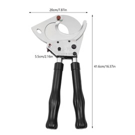 WUSILILU J75 Ratchet Cable Cutter,Aluminum Copper Cable Ratcheting Wire Cutting Tool for Copper Aluminum Core Armored Cable