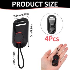 Wjelet Set of 4 Camera Strap Adapter Quick Release Adjustable Camera Strap Buckle with Clip System, Connector for Camera Shoulder Straps, Wrist Straps and Binoculars