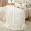 Topfinel Cuddly Blanket 130 x 150 cm White Bubble Blanket