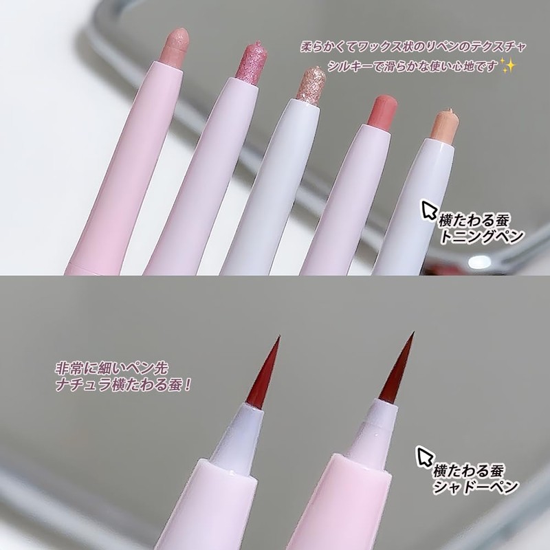 FOMIX Double Ended Eyeliner Teardrop Bag Highlight Shadow Makeup Pen