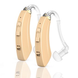 (Not Amplifier) True Hearing Aids,Digital Rechargeable Hearing Aids for Seniors With Noise Cancellation Volume Control -OTC