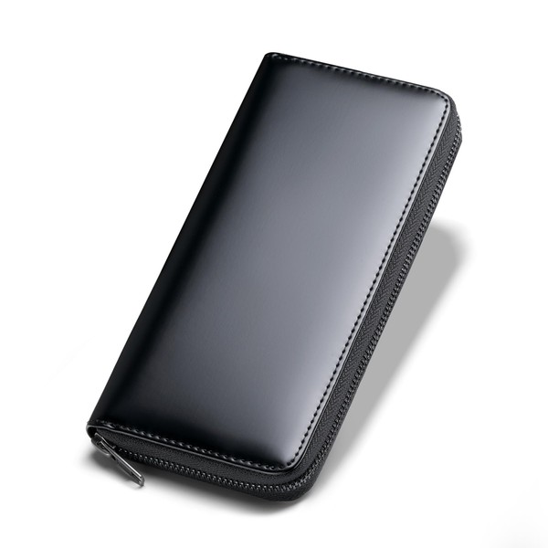 Ziegler Men's Long Wallet, Large Capacity, YKK Zipper, Popular Brand,