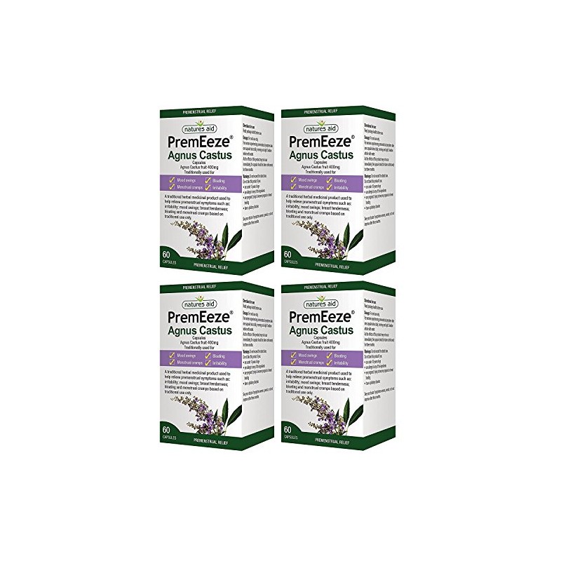 (Pack of 4) PremEeze Agnus Castus 400mg | Natures AID
