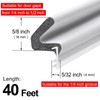 40FT Extra Long Kerf Weather Stripping Door Seal for Large