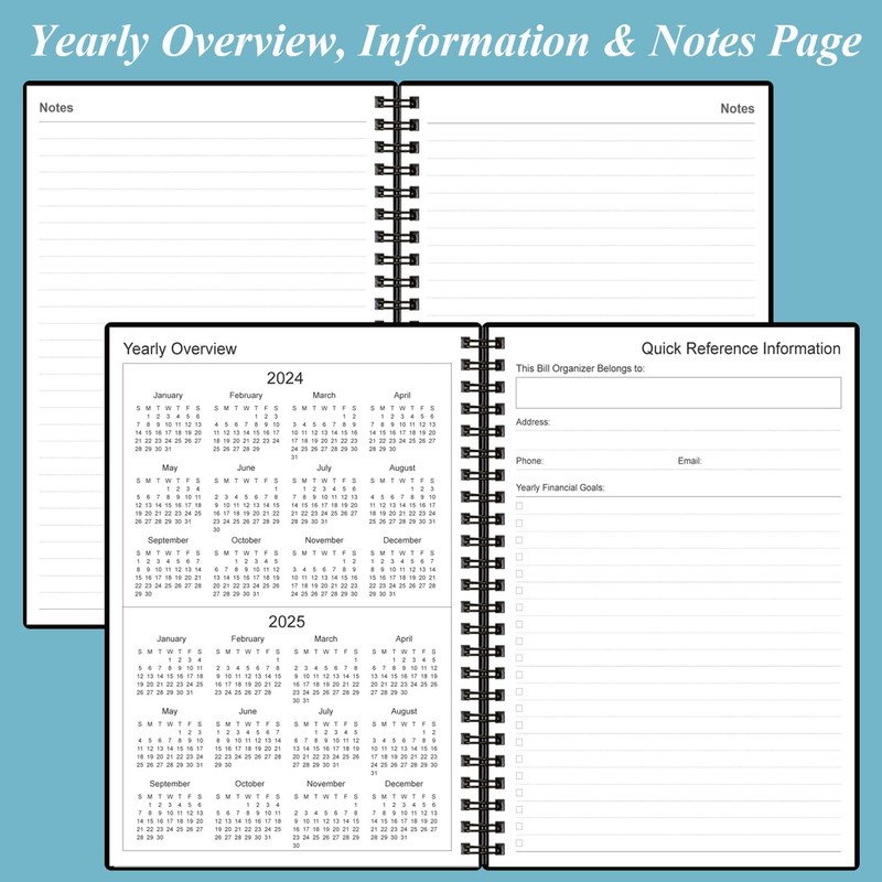 Bill Organizer - Monthly Bill Payment for Personal Budgeting Financial,