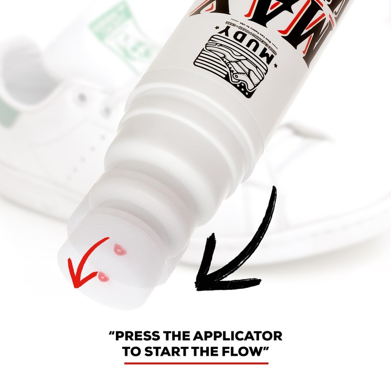 MUDY Max White Shoe Polish for Leather Sneaker and Textiles