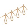 PATIKIL 5.5" Wooden Mannequin Figure, 4 Pcs Artist Drawing Manikin