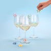 balvi Drinking Glass Marker Floats Swimming Rings in Retro Design