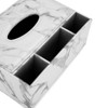 BSTKEY Rectangle Tissue Box PU Leather with Remote Control Organizer