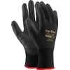 24 Pairs PU Coated Black Nylon Work Gloves. Gardening, Builders,