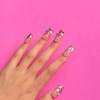 LOVFUL Press on Nails Pink Glitter| Handmade with Full Covered