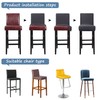 PiccoCasa Stretch & Removable Dining Chair Covers for Pub Counter,