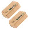 Minkissy 2pcs Bamboo Grate Comb Safe for Scalp Pet Comb