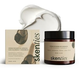 Crema Facial de Baba de Caracol con Colágeno y Hamamelis 125 g – Hidratante Ligera con FPS 25, Control de Brillos y Glow Natural