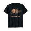 Yellowstone bison art Yellowstone buffalo for men in a hat