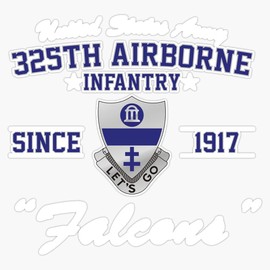 HOF Trading 325Th Airborne Infantry Regiment Vinyl Sticker Waterproof Decal Laptop Wall Window Bumper Sticker 5"