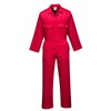 Portwest Polyester Cotton Euro Work Overall, Size: S. Colour: Red,