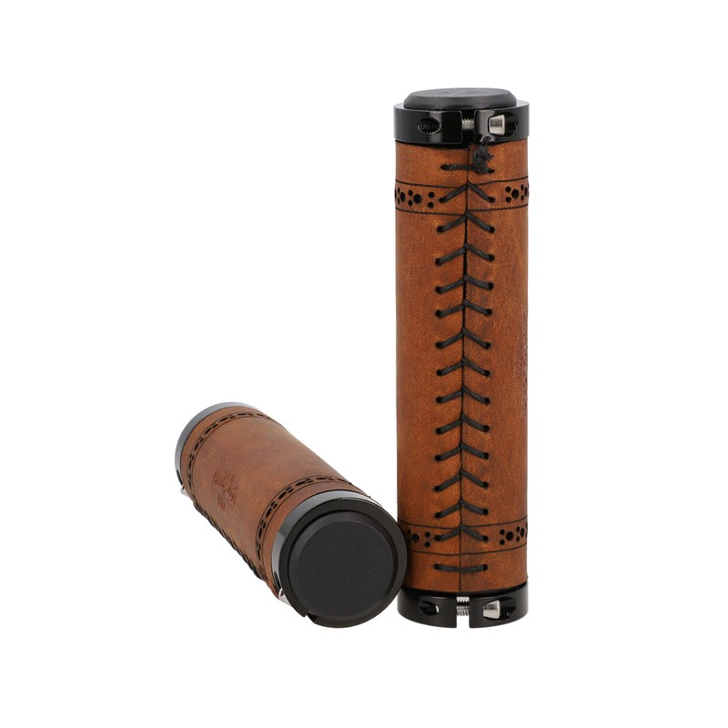 Gusti Sonny C. Genuine Leather Handlebar Grip Bicycle Handle Brown