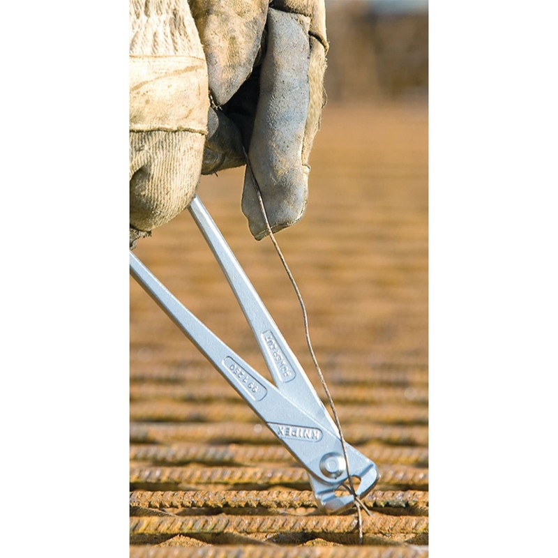 Knipex 34670 High Leverage Concreters Nippers, Silver, 250 mm