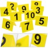 UPKOCH 10pcs Signage Reusable Table Numbers Detective Game Case Files