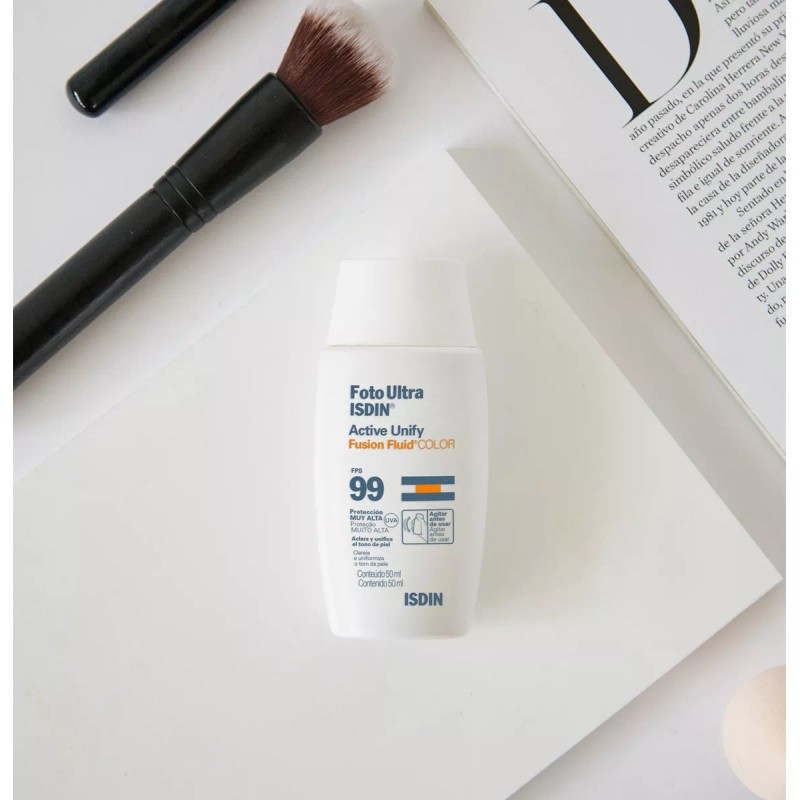 Isdin Foto Ultra Active Unify Fusion Fluid Color Aclara Piel