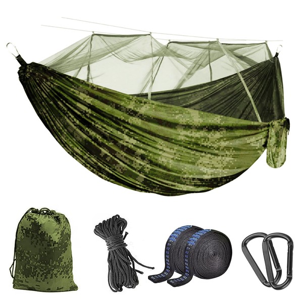FOGARI Outdoor Hängematte mit Moskitonetz Reisecamping | 260 x 140CM