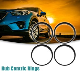 ACROPIX 67.1 to 66.1mm Hub Centric Rings Black - Pack of 4