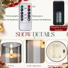 Retisee 6 Pcs Fall Flickering Flameless Candles, Acrylic Battery Operated