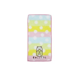 Marushin 6575008000 Half Handkerchief, Pocket Towel, Set of 2, Sumikko Gurashi, Antibacterial, Odor Resistant, Kindergarten, School Entrance Preparation, Kindergarten, Elementary School, Girls,