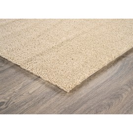 Garland Rug Gramercy Washable Bath Rug – Soft, Plush, Absorbent, Quick-Dry, Durable, Cut-to-Size Unbound Edges for Easy Cutting, 5 ft x 6 ft Champagne