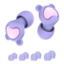 Softvox Ear Plugs for Kids (6-12 yrs) & Adults with Small Ear Canal - Noise Reduction Earplugs for Airplane, Focus, Travel, Concert, Socializing Sports, Noise Sensitivity, 8 Tips in XS/S/M/L, PLPK