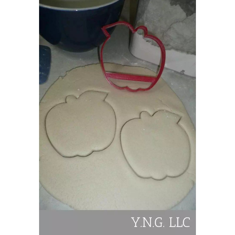 AJT APPLE WITH LEAF OUTLINE ORCHARD PICKING TREE FRUIT FOOD