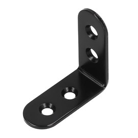 MYST 6001 Mounting Hardware (Cationic Electrodeposition), Black, Width 0.6 x Length 1.4 x 1.4 x Thickness 0.08 inches (15 x 36 x 36 x 2 mm) for DIY