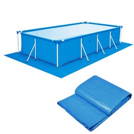 Pool Ground Cloth, Foldable Swimming Pool Floor Protector, Waterproof Rectangular Pool Mat for Frame Pool and Above Ground Swimming Pools (200 * 300cm)