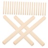 VILLFUL 50pcs Solid Wood Strips Craft Sticks Small Wooden Strip